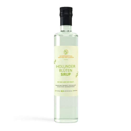 Sirupflasche Holunder Blüten / 0,25l / 1:8 verdünnbar