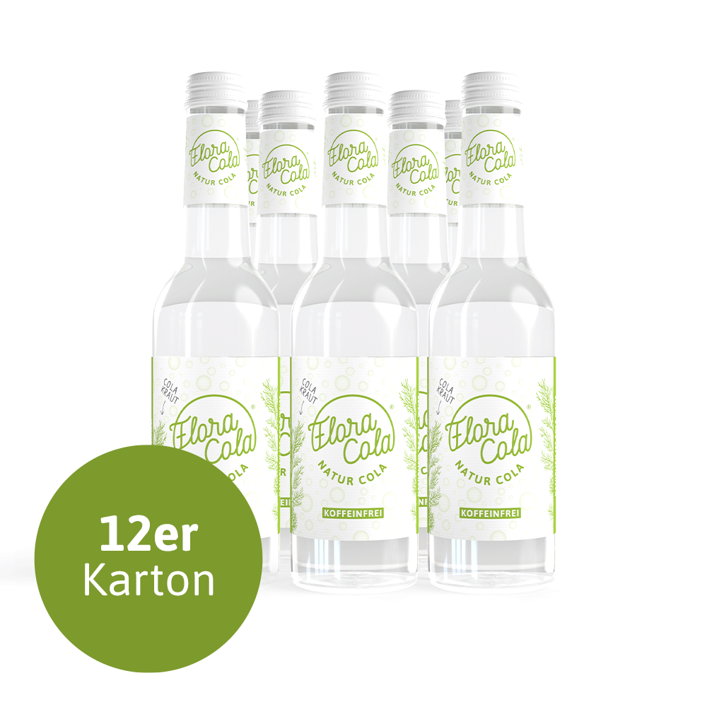 12 Glasflaschen FloraCola® / 0,33l